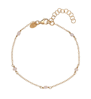 Alisia - Dámský pozlacený náramek s pravými perlami AL4420.01.000