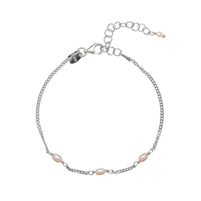 Alisia - Elegantní stříbrný náramek s pravými perlami AL3857-Argento