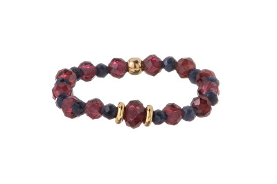 Alisia - Korálkový prsten z granátu a safíru AL5239.01.000.D