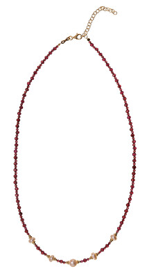 Alisia - Krásný náhrdelník z granátu s pravými perlami AL5177.01.029