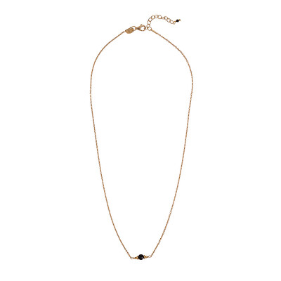 Alisia - Minimalistický pozlacený náhrdelník s černým spinelem AL4895-Oro-Spinello