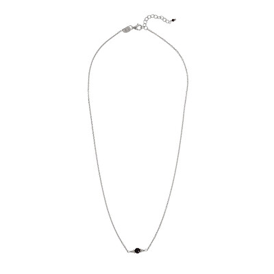Alisia - Minimalistický stříbrný náhrdelník s černým spinelem AL4895-Argento-Spinello