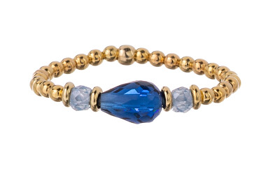 Alisia - Pozlacený kuličkový prsten se zirkony a krystalem AL5227.01.000.D