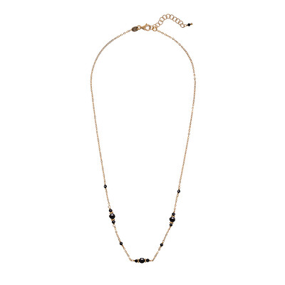 Alisia - Pozlacený náhrdelník s černým spinelem AL4266-Oro-Spinello