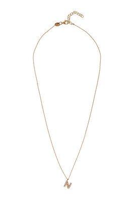 Alisia - Pozlacený náhrdelník se Swarovski perličkami "N" AL4258.01.914