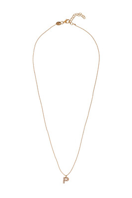 Alisia - Pozlacený náhrdelník se Swarovski perličkami "P" AL4258.01.916