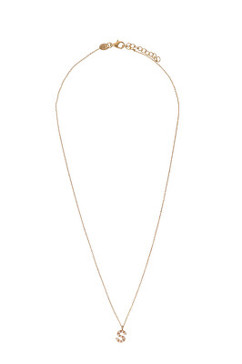 Alisia - Pozlacený náhrdelník se Swarovski perličkami "S" AL4258.01.919
