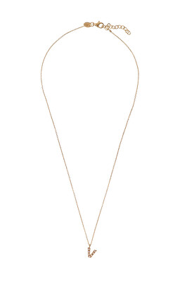 Alisia - Pozlacený náhrdelník se Swarovski perličkami "V" AL4258.01.922