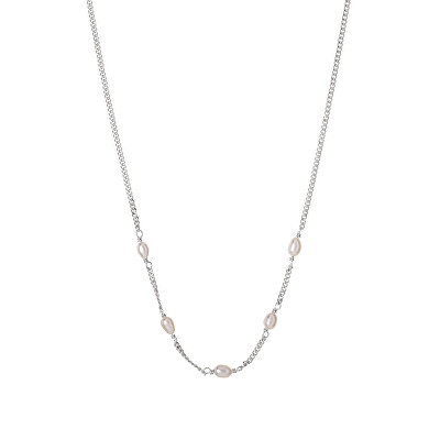Alisia - Elegantní stříbrný náhrdelník s pravými perlami AL3855-Argento