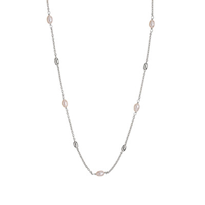 Alisia - Půvabný stříbrný náhrdelník s říčními perlami AL4133-Argento