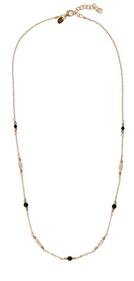 Alisia - Slušivý pozlacený náhrdelník s pravými perlami a achátem AL5253.01.000