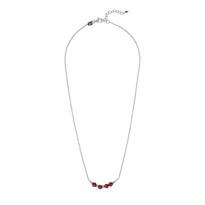 Alisia - Stříbrný náhrdelník s korálky z granátu AL4896-Argento-Granato