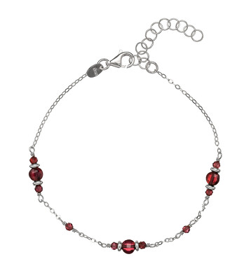 Alisia - Stříbrný náramek s granátem AL4268-Argento-Granato