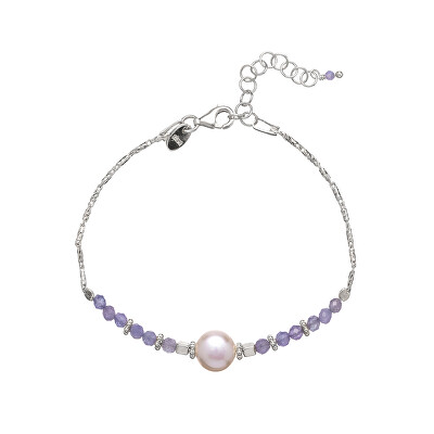 Alisia - Stříbrný náramek s tanzanitem a říční perlou AL4110-Argento-Tanzanite