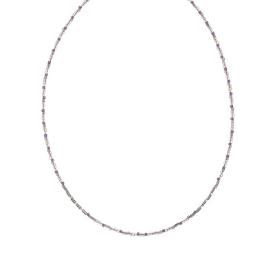 Alisia - Stylový náhrdelník s korálky Miyuki AL4351-Argento