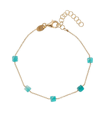 Alisia - Stylový pozlacený náramek s amazonitem AL2534.01.011