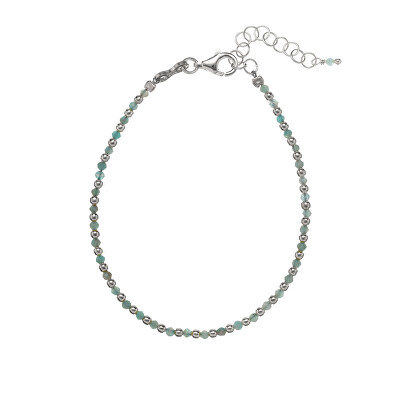Alisia - Korálkový náramek z amazonitu AL1235-Argento-Amazzonite