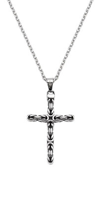 Amen - Pánský ocelový náhrdelník Kříž ACCL001 (řetízek, přívěsek)