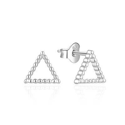 Agato - Jemné stříbrné náušnice Trojúhelník AGT-E213P