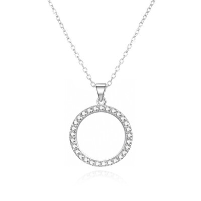 Agato - Módní stříbrný náhrdelník Kroužek AGS1604/47 (řetízek, přívěsek)