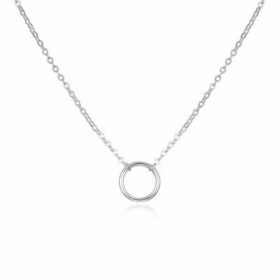 Agato - Něžný stříbrný náhrdelník Kroužek AGT-N034X