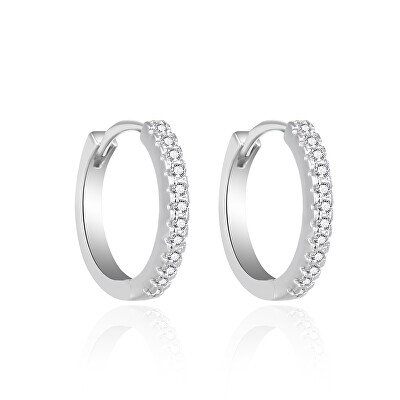 Agato - Okouzlující stříbrné kruhy se zirkony AGT-E202KW