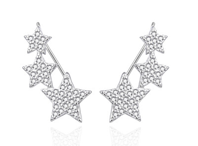 Agato - Podélné stříbrné náušnice Hvězdy AGT-E084VW