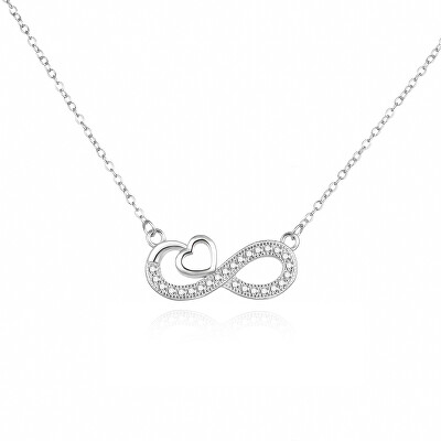 Agato - Romantický stříbrný náhrdelník Infinity Love AGS1573/47
