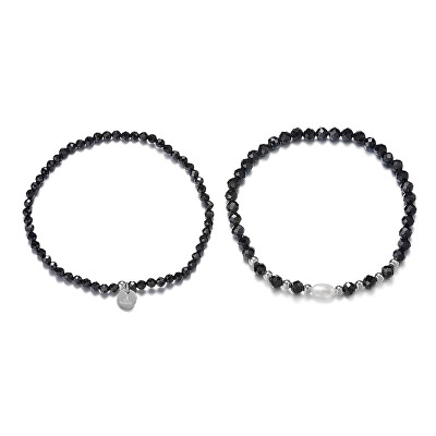 Agato - Set minerálnych náramkov so spinelom a perlou POL-SET04PS
