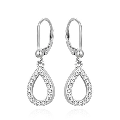 Agato - Slušivé stříbrné náušnice se zirkony AGUC3522