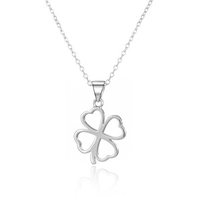 Agato - Stříbrný náhrdelník Čtyřlístek AGS1605/47 (řetízek, přívěsek)