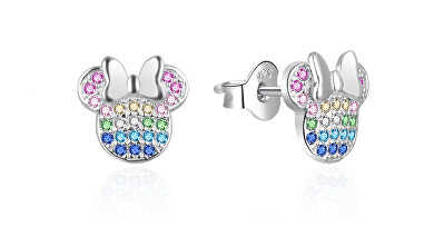 Agato - Třpytivé stříbrné náušnice Minnie AGT-ED021PC