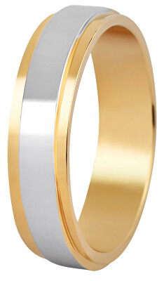 Beneto Exclusive - Dámský bicolor prsten z oceli SPD05