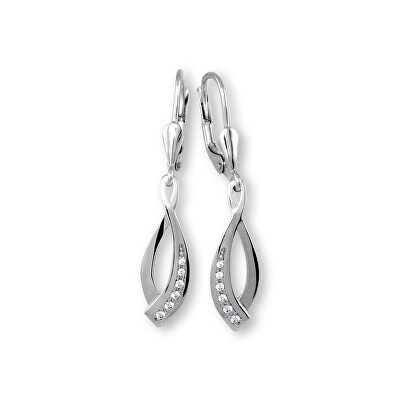 Soliter - Elegantní náušnice z bílého zlata 239 001 00857 07