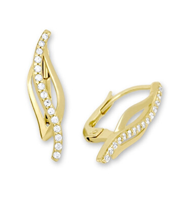 Soliter - Elegantní zlaté náušnice s krystaly 745 239 001 00579 0000000