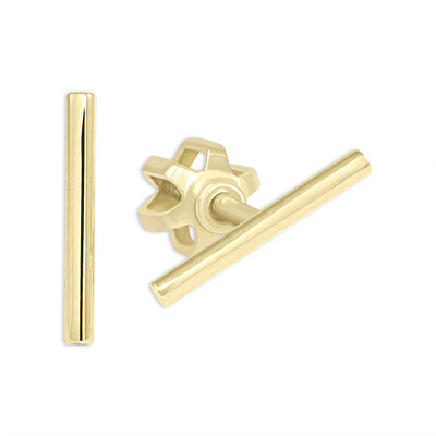 Soliter - Minimalistické zlaté náušnice Tyčinky 231 001 00672 0000000