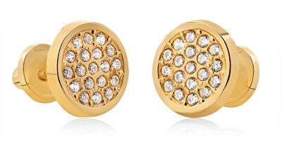 Brilio - Náušnice ze žlutého zlata se zirkony 14/180.641/17ZIR