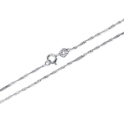 Soliter - Řetízek z bílého zlata Lambáda s destičkami 50 cm 271 115 00277 07