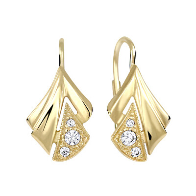 Soliter - Slušivé náušnice ze zlata se zirkony 239 001 00198