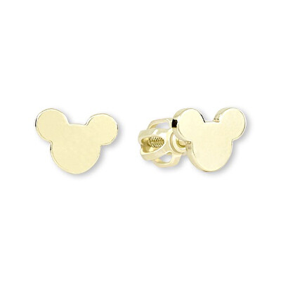 Soliter - Stylové náušnice ze žlutého zlata Mickey Mouse 231 001 00656 00