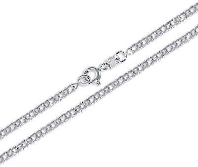 Soliter - Dámský řetízek z bílého zlata 42 cm Dvojpancer 271 115 00089 07