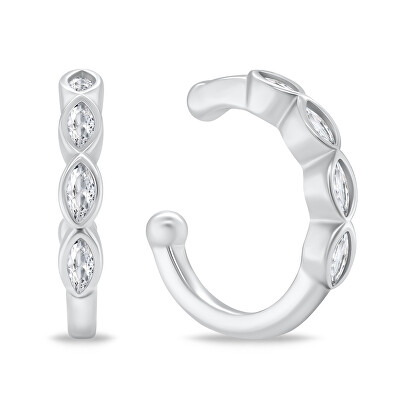 Brilio Silver - Elegantní stříbrné záušnice se zirkony EA782W