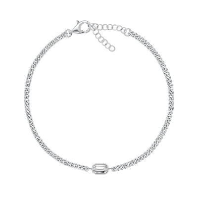 Brilio Silver - Elegantní stříbrný náramek se zirkonem BRC108W