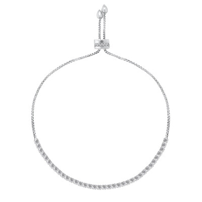 Brilio Silver - Elegantní stříbrný náramek se zirkony BRC91W