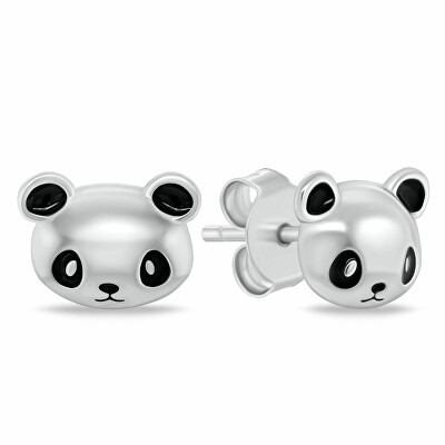 Brilio Silver - Jedinečné stříbrné náušnice Panda EA1112W