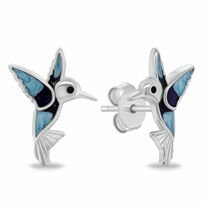 Brilio Silver - Krásné stříbrné náušnice Kolibříci EA1205W