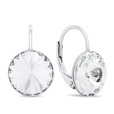 Brilio Silver - Krásné stříbrné náušnice s čirými zirkony EA372W