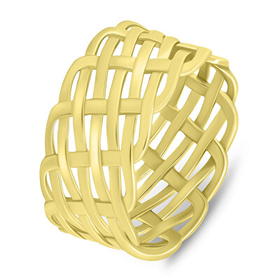 Brilio Silver - Masivní pozlacený prsten RI065Y