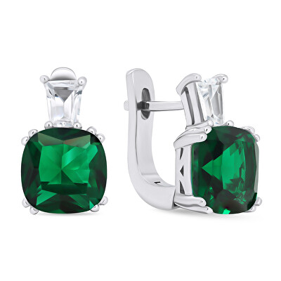 Brilio Silver - Nadčasové stříbrné náušnice se zirkony EA633WG