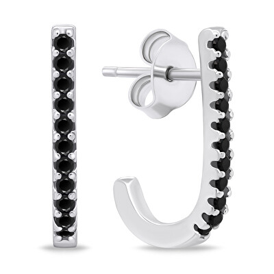 Brilio Silver - Originální stříbrné náušnice se zirkony EA618WBC